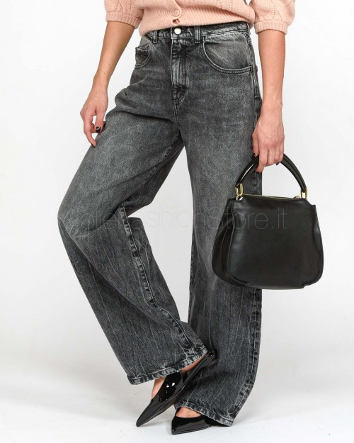 Icon Denim Jeans Mod Poppy Grigio senza Strappi