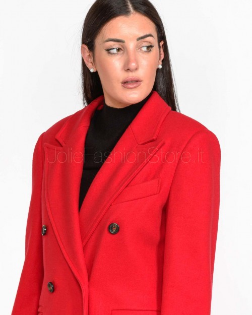 Alessandro Legora Cappotto Classico Rosso  AI25AL420 ROSSO