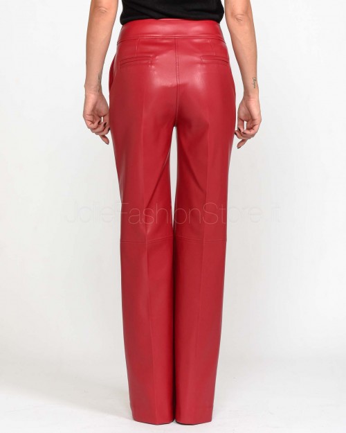 Alessandro Legora Pantalone in Ecopelle Rosso  AI25AL302 ROSSO