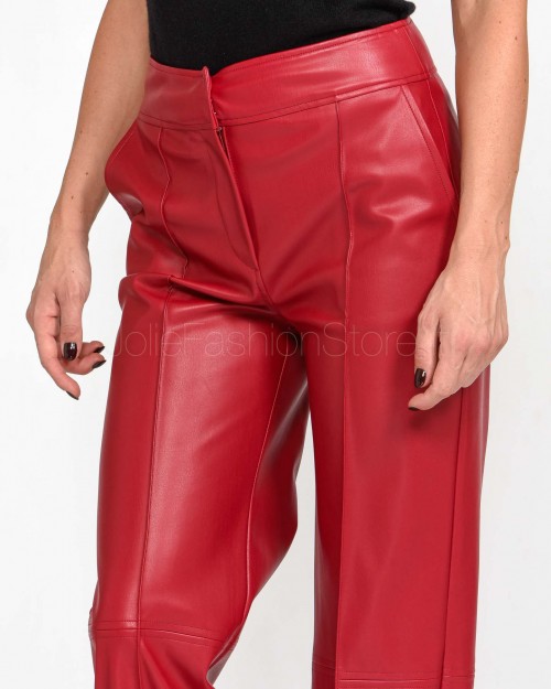 Alessandro Legora Pantalone in Ecopelle Rosso  AI25AL302 ROSSO