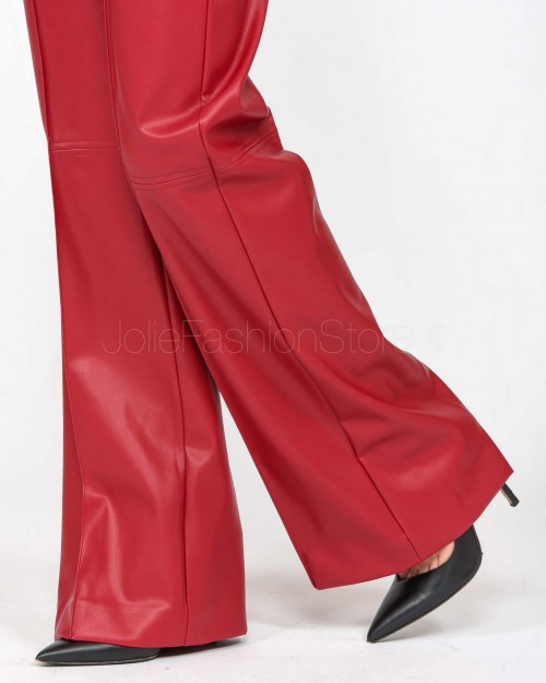 Alessandro Legora Pantalone in Ecopelle Rosso  AI25AL302 ROSSO