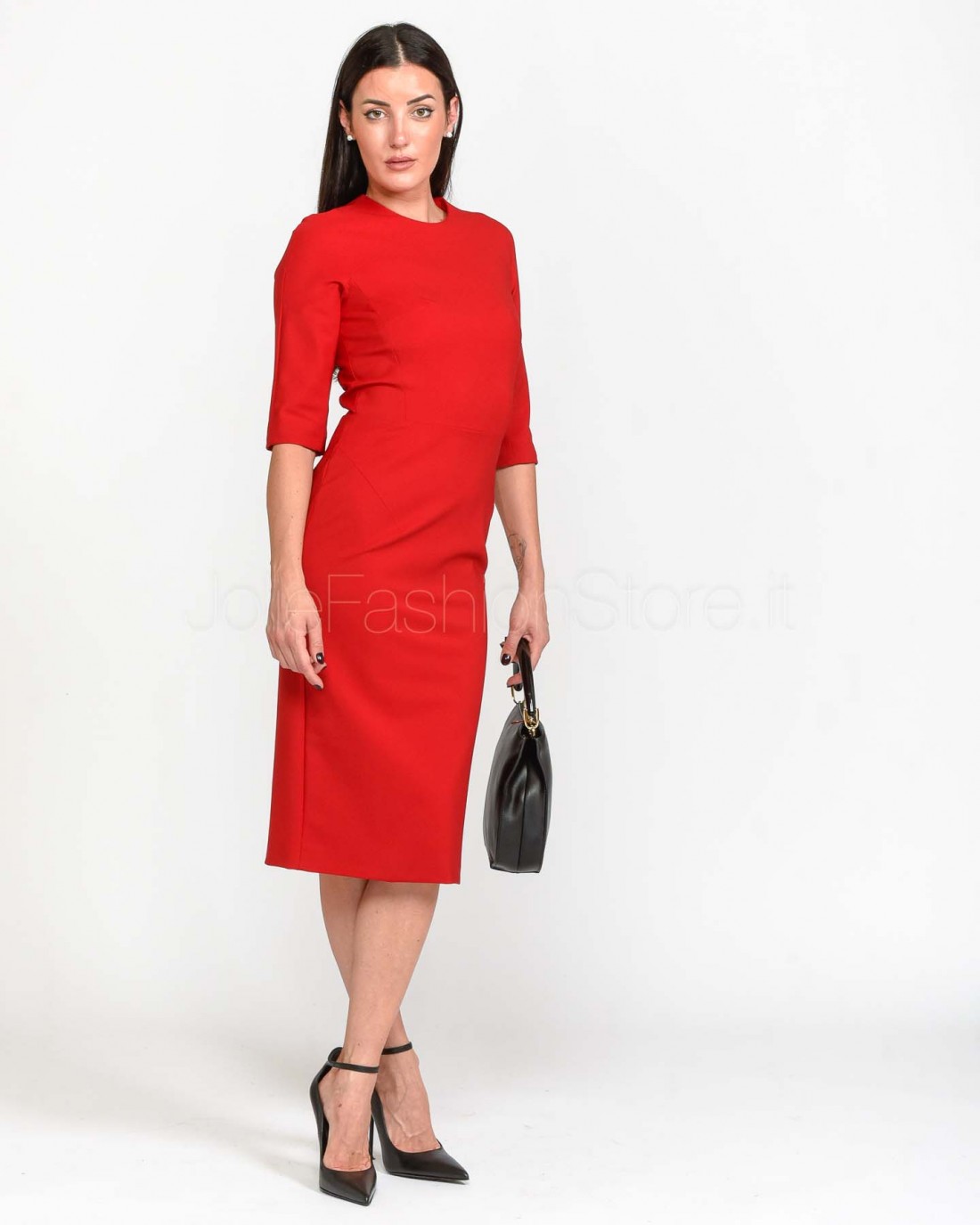 Alessandro Legora Red Tight Pencil Dress  AI25AL127 ROSSO