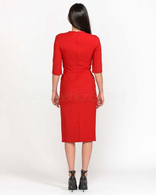 Alessandro Legora Red Tight Pencil Dress  AI25AL127 ROSSO