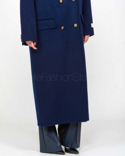 Elisabetta Franchi Cappotto Navy  CP55D46E2 B75