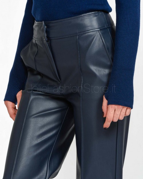 Alessandro Legora Pantalone in Ecopelle Blu  AI25AL302 BLU NAVY