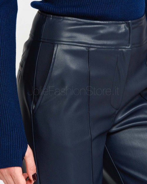 Alessandro Legora Pantalone in Ecopelle Blu  AI25AL302 BLU NAVY