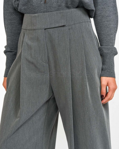 Pinko Pantalone Wide Leg Sartoriale Grigio  103549 A18E I72