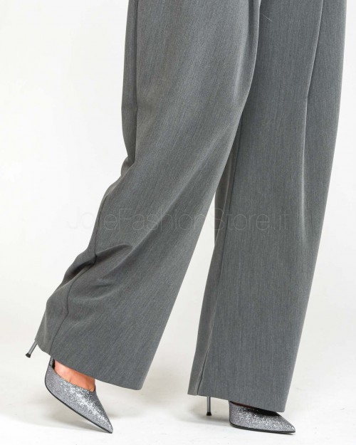 Pinko Pantalone Wide Leg Sartoriale Grigio  103549 A18E I72