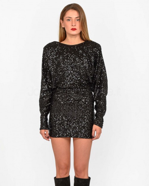 Pinko Abito Mini in Paillettes Nero  104482 A29J Z99