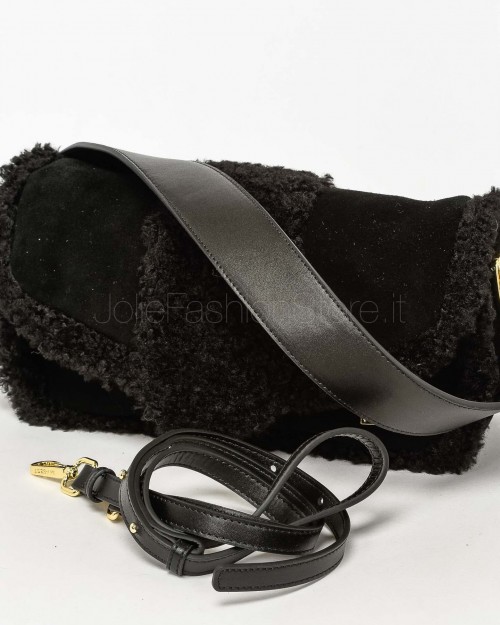 My Best Bag Borsa a Mano Big Yaya Fur Black  MYB 8113 BLACK