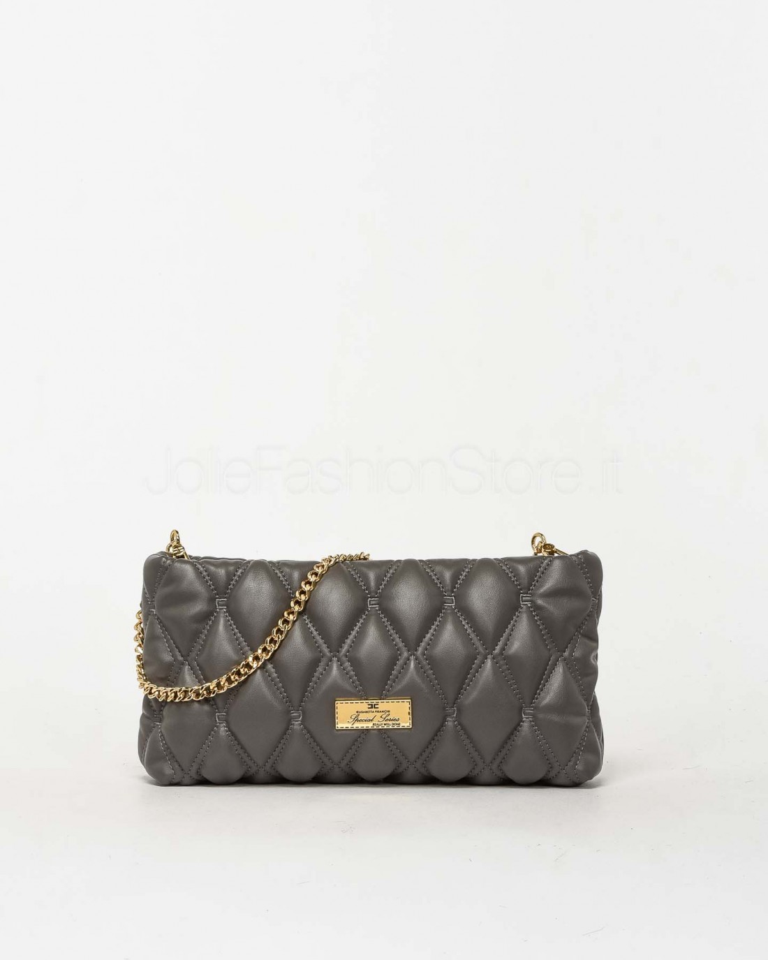 Elisabetta Franchi Borsa Tracolla Catena Steel  BS62A47E2 CG8