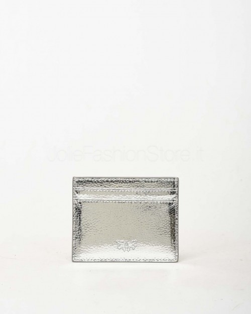 Pinko Card Holder Metallic Silver  103762 A204 ZZFN