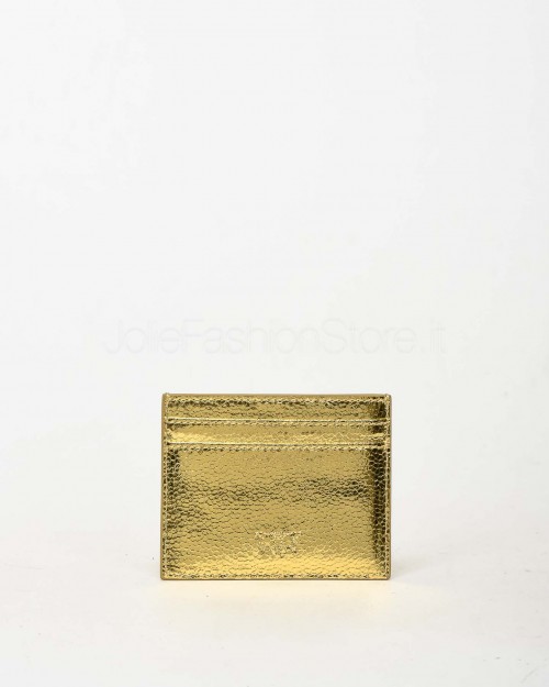 Pinko CARD HOLDER SIMPLY TEXTURE MET GOLD-GOLD  103762 A204 ZZLY