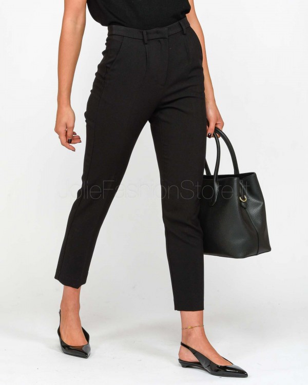 Patrizia Pepe Pantaloni a Sigaretta Nero  2P1649 A481 K103