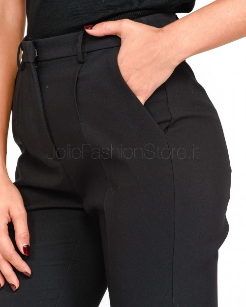 Patrizia Pepe Pantaloni a Sigaretta Nero  2P1649 A481 K103