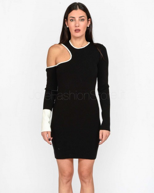 Akep MINIDRESS CUT OYT OMERO NERO  VSKD07077 V1