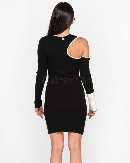 Akep MINIDRESS CUT OYT OMERO NERO  VSKD07077 V1