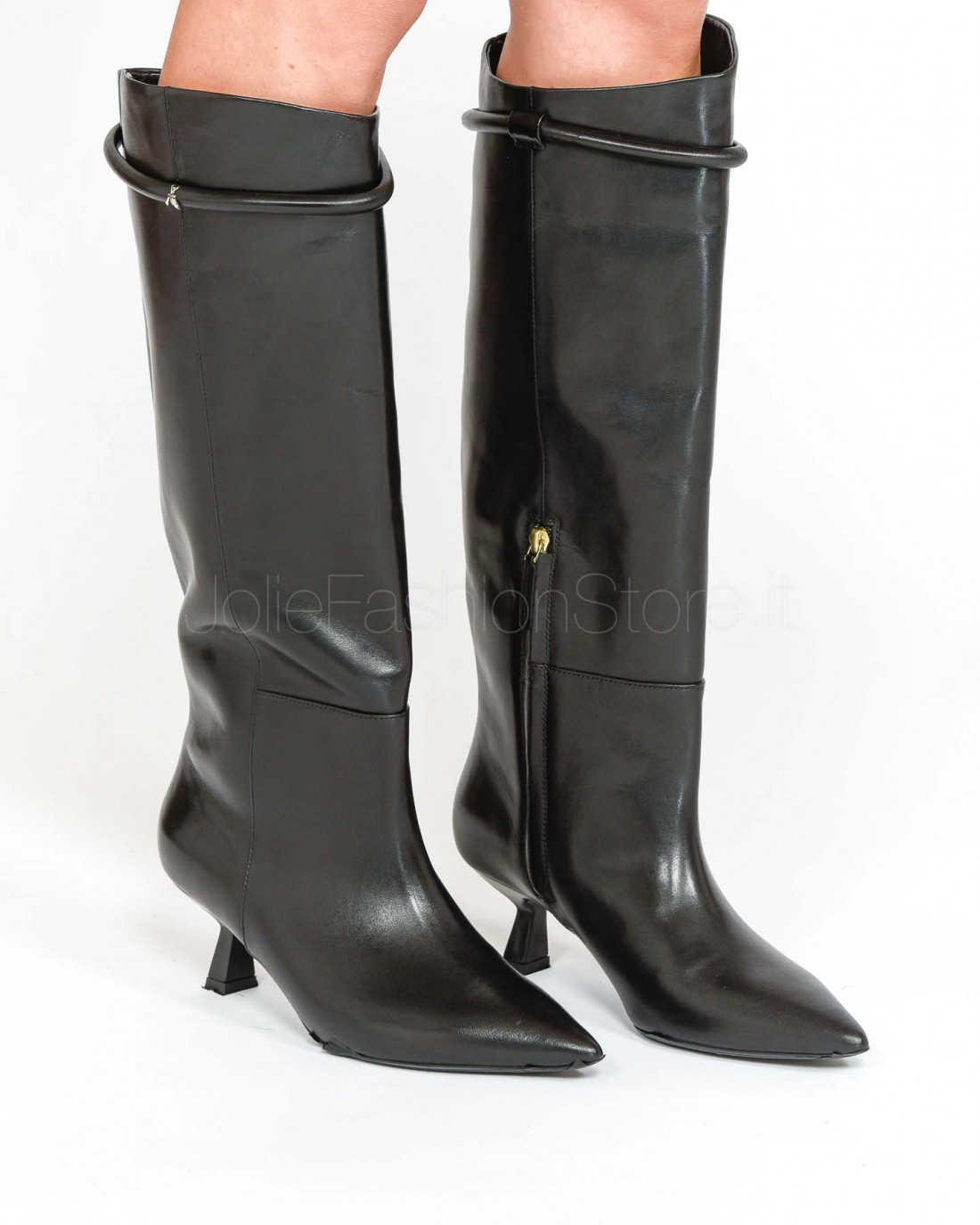 Patrizia Pepe Stivale in Pelle Nero  2Y0023 L078 K103