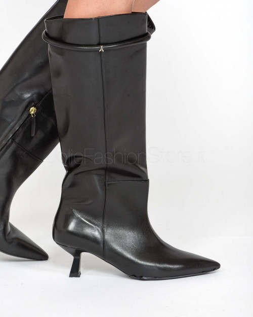 Patrizia Pepe Stivale in Pelle Nero  2Y0023 L078 K103