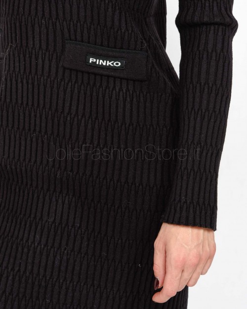 Pinko Abito in Maglia a Coste Nero  104360 A27J Z99