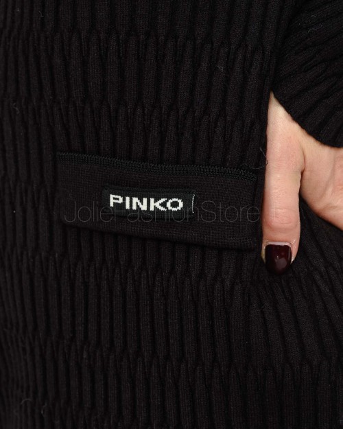 Pinko Abito in Maglia a Coste Nero  104360 A27J Z99