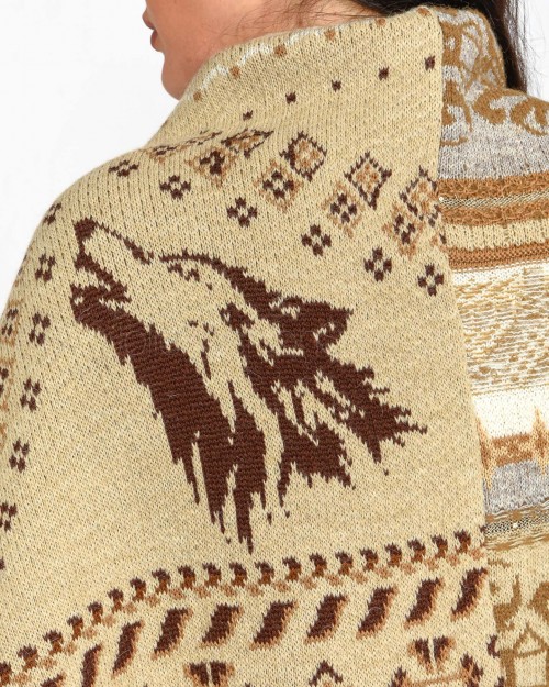 Akep SAND JACQUARD CAPE  ACKD07108 V1