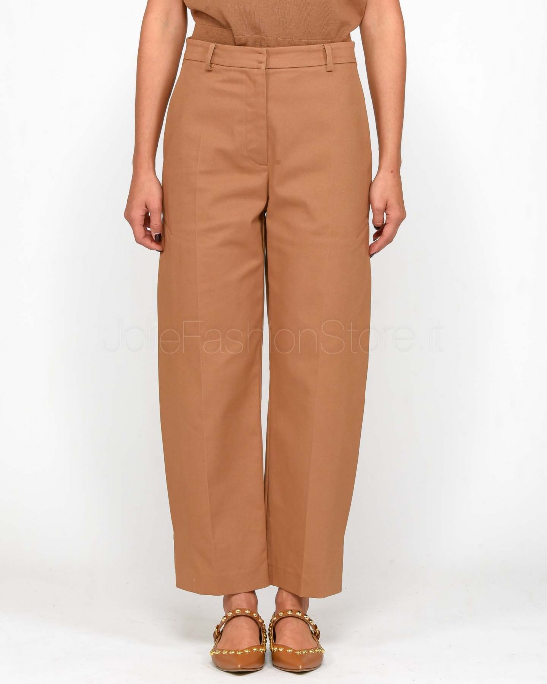 Patrizia Pepe Pantalone in Cotone Billy Brown  1P2124 A403 B202