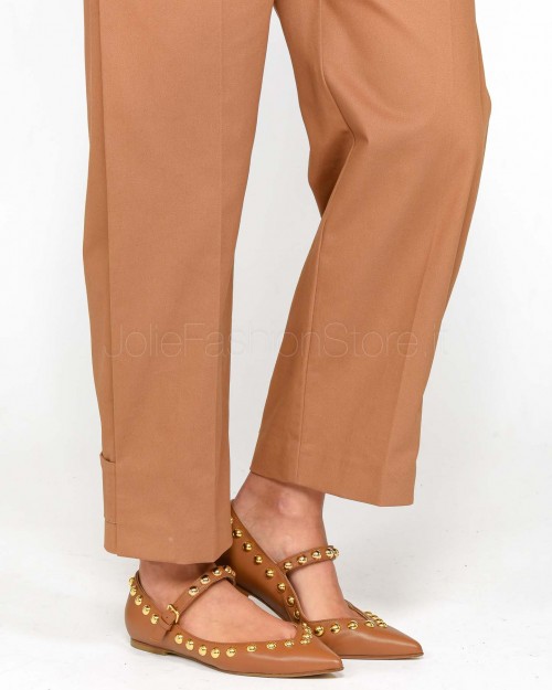 Patrizia Pepe Pantalone in Cotone Billy Brown  1P2124 A403 B202