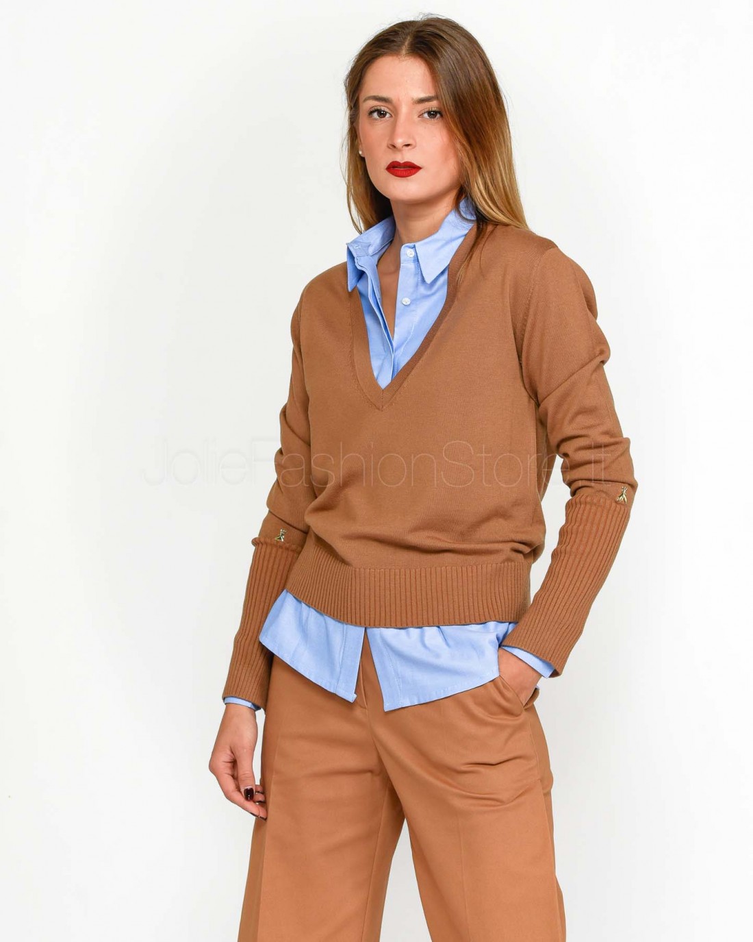 Patrizia Pepe MAGLIA/KNIT Tobacco brown  1K1005 KM36 B832