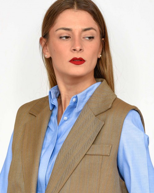 I’Min Luxury Gilet Gessato Camel  RM21 90