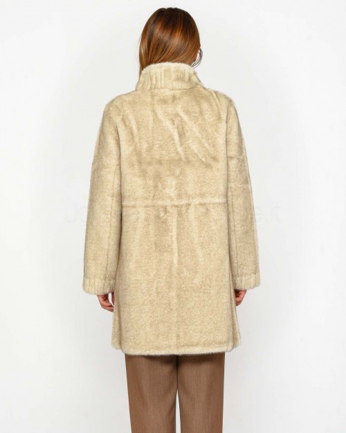 Tavus Milano Cappotto Eco Visone Beige  24321 BEIGE