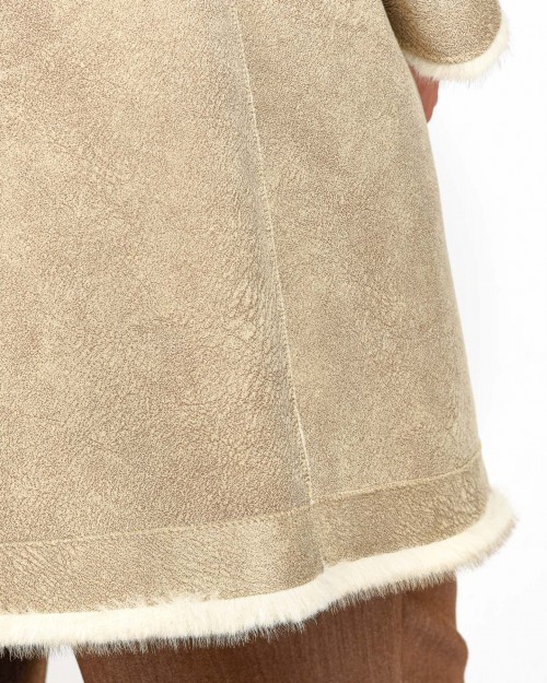 Tavus Milano Cappotto Eco Visone Beige  24321 BEIGE