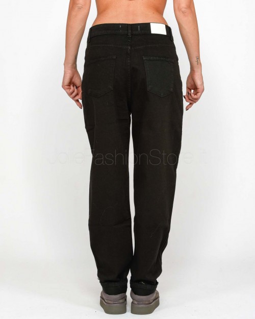 God Save Denim Pantalone Nero Carrot  GIOVE 3 NERO