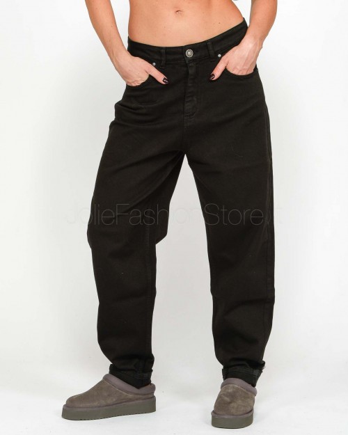 God Save Denim Pantalone Nero Carrot  GIOVE 3 NERO