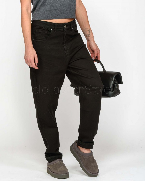 God Save Denim Pantalone Nero Carrot  GIOVE 3 NERO