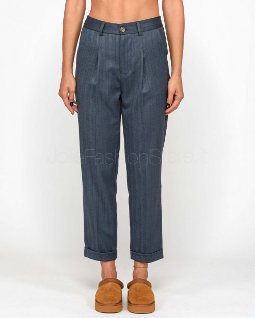 I'Min Luxury Pantalone a Sigaretta Gessatto Denim  RM20 36