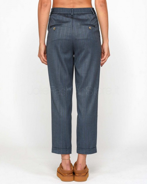 I'Min Luxury Pantalone a Sigaretta Gessatto Denim  RM20 36