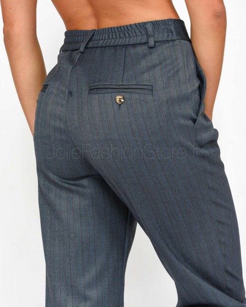 I'Min Luxury Pantalone a Sigaretta Gessatto Denim  RM20 36