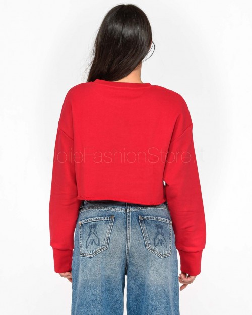 Patrizia Pepe Felpa Cropped Jester Red  1M4015 J079 R861