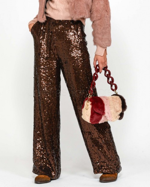 Pinko Pantalone Paillettes All Over