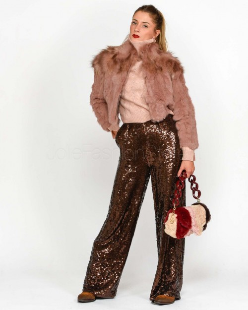 Pinko Pantalone Paillettes All Over  104371 A27N M22