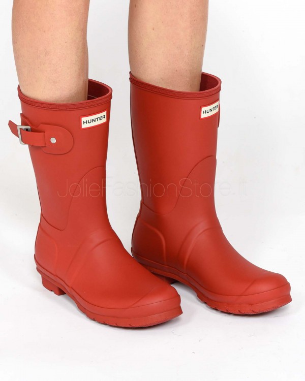 Hunter Low Rubber Boot Red  WFS1000RMA MLR