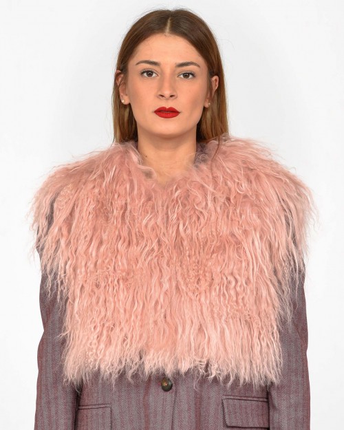 Tavus Milano Gilet Corto in Mongolia Rosa  24150 PINK