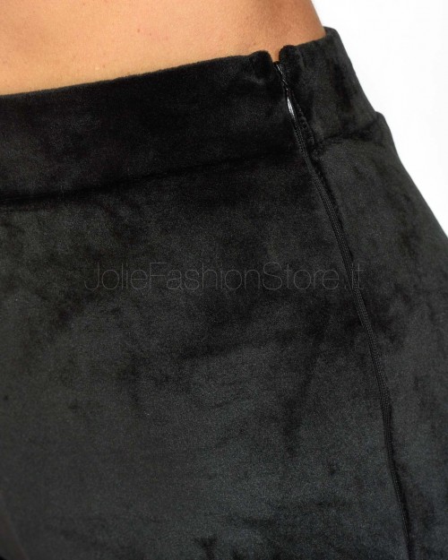 GCDS Pantaloni in Velluto Nero  A2CW2904TE1 99