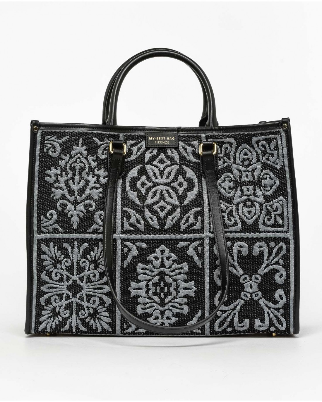 My Best Bag Borsa Atene Shopping Ossidiana Gray  MYB 8102 OSSIDIANA GRAY