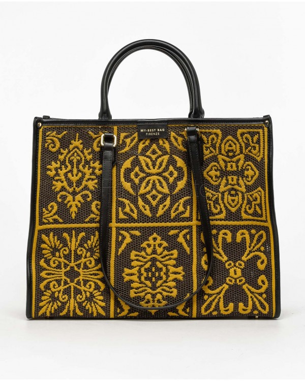 My Best Bag Borsa Atene Shopping Amber  MYB 8102 AMBER