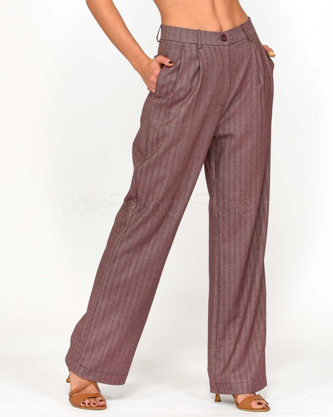 I'Min Luxury Pantalone Spina Pesce Amarone  RM18 143