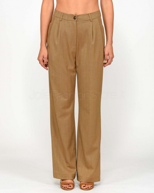 I'Min Luxury Pantalone Palazzo Gessato Camel  RM18 90