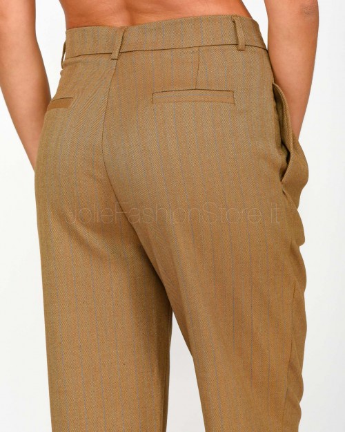 I'Min Luxury Pantalone Palazzo Gessato Camel  RM18 90