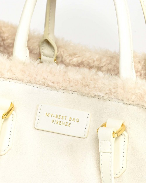 My Best Bag Borsa Shopping Media Bianco  MYB 8116 SNOW